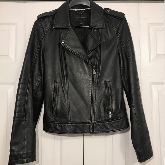 Banana Republic Leather Jacket - Picture 1 of 8